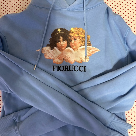 Fiorucci Sky Blue Angel Graphic Hoodie - Picture 3 of 4